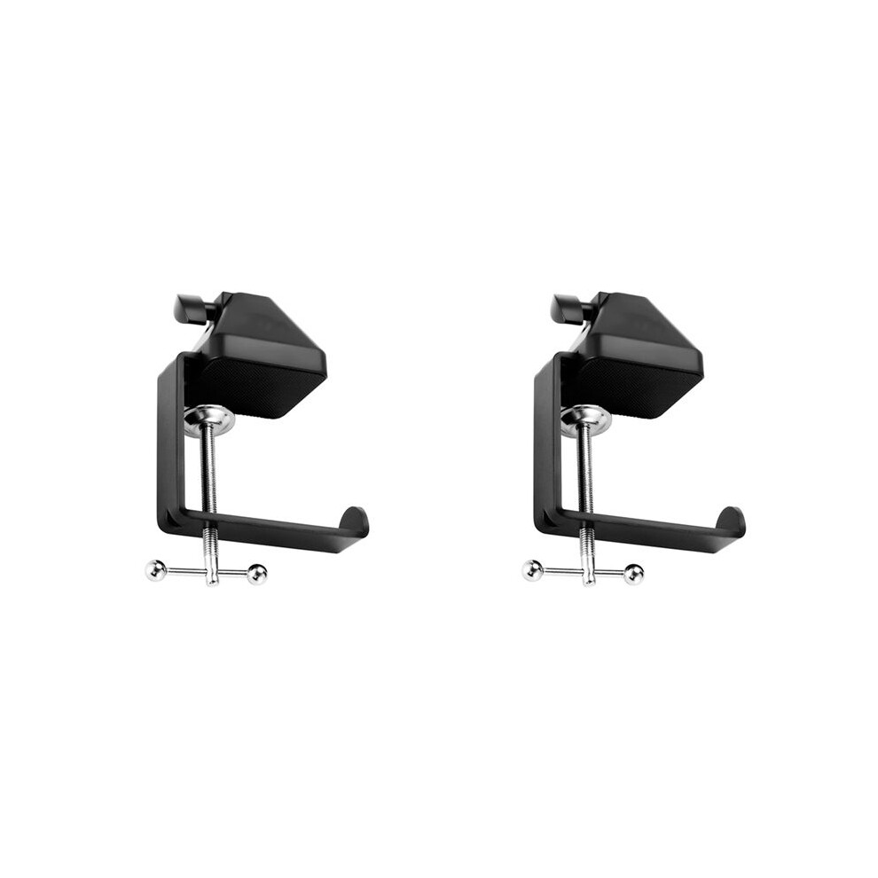 2X Heavy-Duty Table Mount Clamp, C Mounting Clamp Holder With Headset Hook Hanger 6031591841554