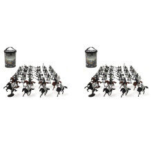 104 Pcs Medieval Cavalry War Horse Soldier Model Roman Soldier Ancient Medieval Model Action Figures Toys