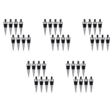 40 Stücke Metallkorken Blanko Weinstopper Satz Wiederverwendbare Weinstopper Einsatz Satz Hardware für Hochzeit Wein Party Bar Drehen