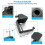 2X Heavy-Duty Table Mount Clamp, C Mounting Clamp Holder with Headset Hook Hanger 3