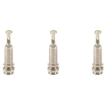 3X Cylinder Clip End Pin Mono Panel Output Jack Socket for Electric Guitar Bass 6.35mm