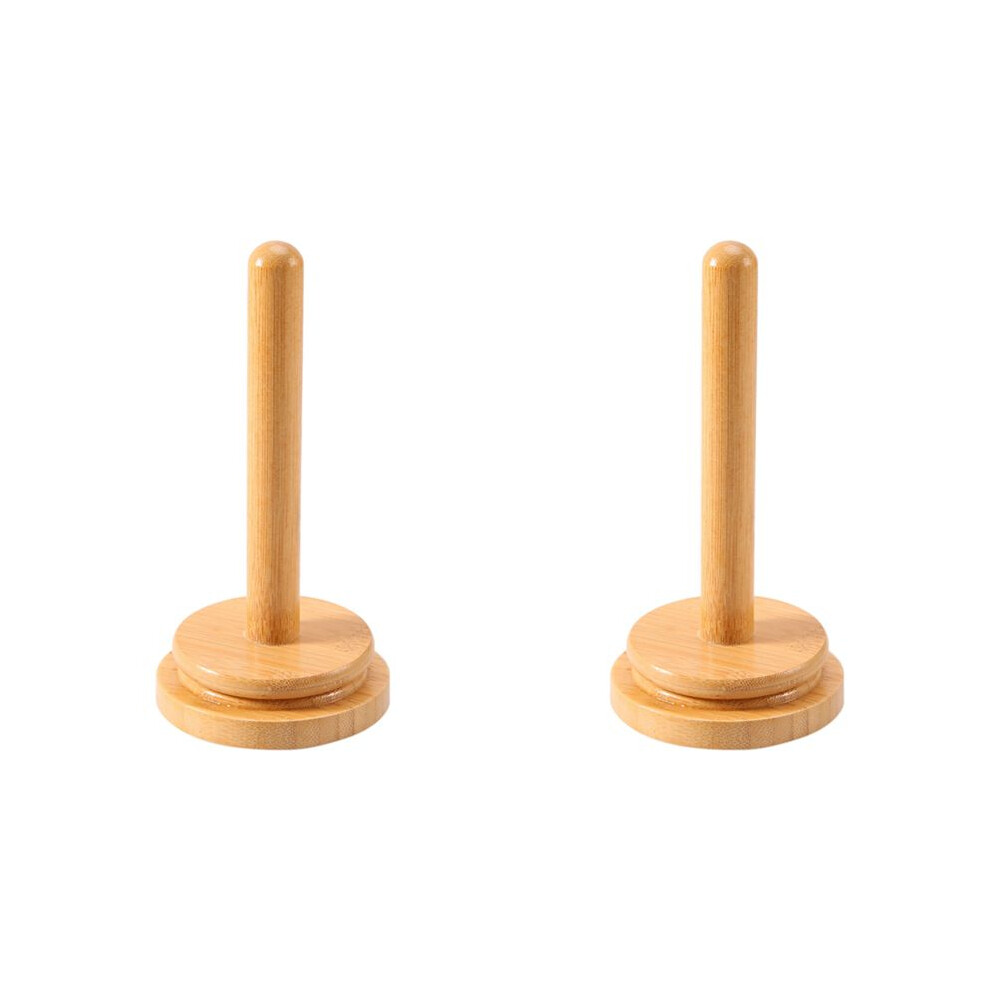 2X Wooden Yarn Holder Revolving Rack Vertical Yarn Storage Tissue Holder Wool Holder Yarn Winder For Knitting 4712070874981