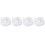 4X Cable Wire Organizer Manager Spiral Wrap Band 6mm Dia 15M Lunghezza Bianca 1