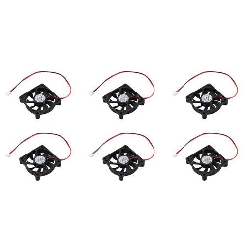 6X Desktop PC Case  12V 0.16A 60mm 2 Pin Cooler Cooling Fan
