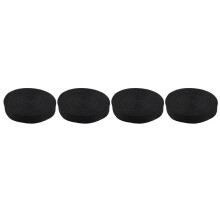 4pcs 25mmx20M Roll Nylon Tape Strap for Webbing Bag Strapping Belt Making DIY - Black