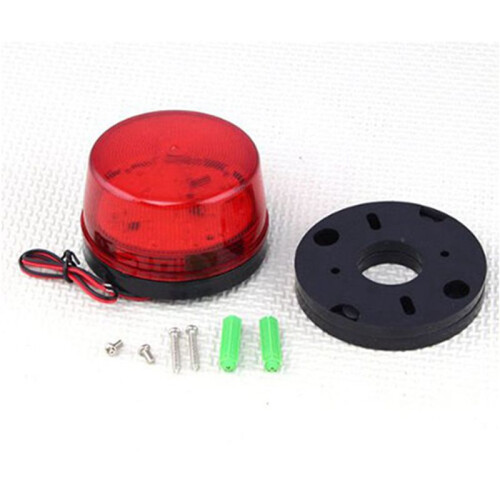 3X 12V Alarm LED Flashing Strobe Light for Home Security Alarm System Red 2