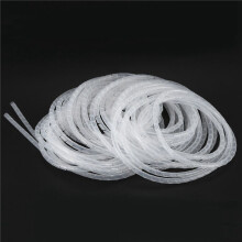 4X Kabel Draht Organizer Manager Spiral Wrap Band 6mm Dia 15M Länge Weiß