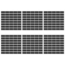 Plastic Blanking End Cap Tubing Tube Inserts 25mmx50mm 240 Pcs Black