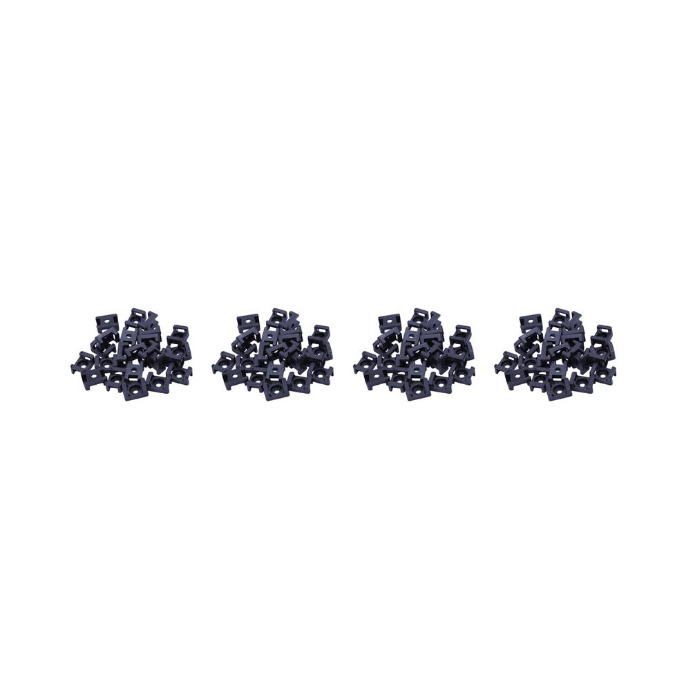 Screw Bracket Mount Saddles Bases Cable Tie Bracket 23Mmx16mm 120 Units Black 6032291001446