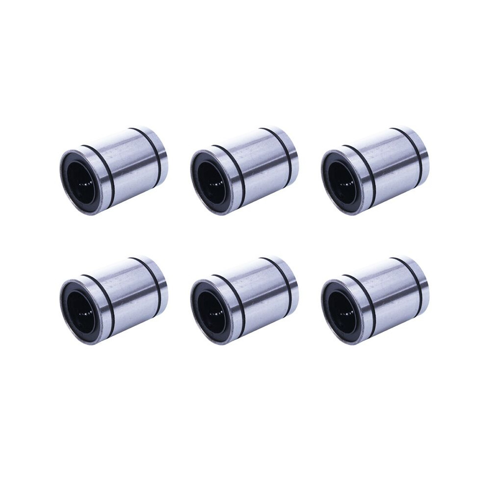 6X Lm20uu 20Mm Inside Dia Linear Motion Bush Bearing Bushing Silver 6034197732592