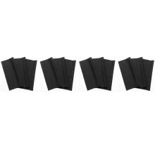 12X Microfiber Cleaning Cloth 20X19cm, Black Cleaning Cloths, Touchscreen, Smartphone Display, Glasses, Laptop, Lens