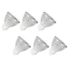 6X 4W Dimmable MR16 LED Bulb/3200K Warm White LED Spotlight/50 Watt Equivalent Bi Pin GU5.3 Base/330 Lumen 60 Degree
