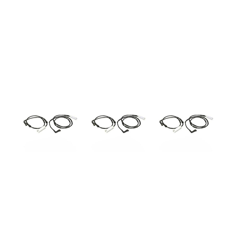 6X Front & Rear Brake Pad Sensor For E90 E91 E92 E93 1 3-Series 34356762252 Black 4712913468209