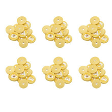 96 Piezas de Flauta Almohadillas de Cuero Reemplazo Durable Exquisito Instrumento de Viento