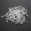 200 Pcs 5mm Warm White LED Diode Lights  3V 20MA Bulb Lamps Electronics Components Light Emitting Diodes 2