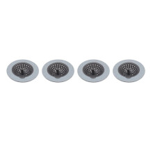 4X Silicone Kitchen Sink Stopper Plug for Bath Drain Drainer Strainer Basin Water Rubber Sink Filter Cover