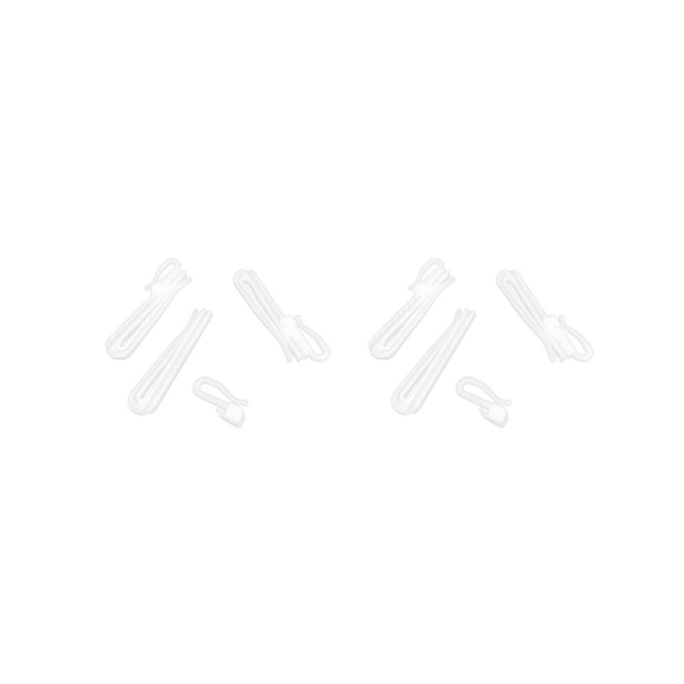 400Pcs Plastic Curtain Hanging Hooks Stereo Window White Plastic Adjustable Height Curtain Accessories9cm 6033130318077