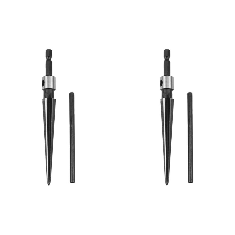2X Taper Reamer 3-13Mm Hex Shank Reamer Fluted Hand Held Steel Bridge Pin Hole Chamfer Woodworking Cutting Tool 6032845337090