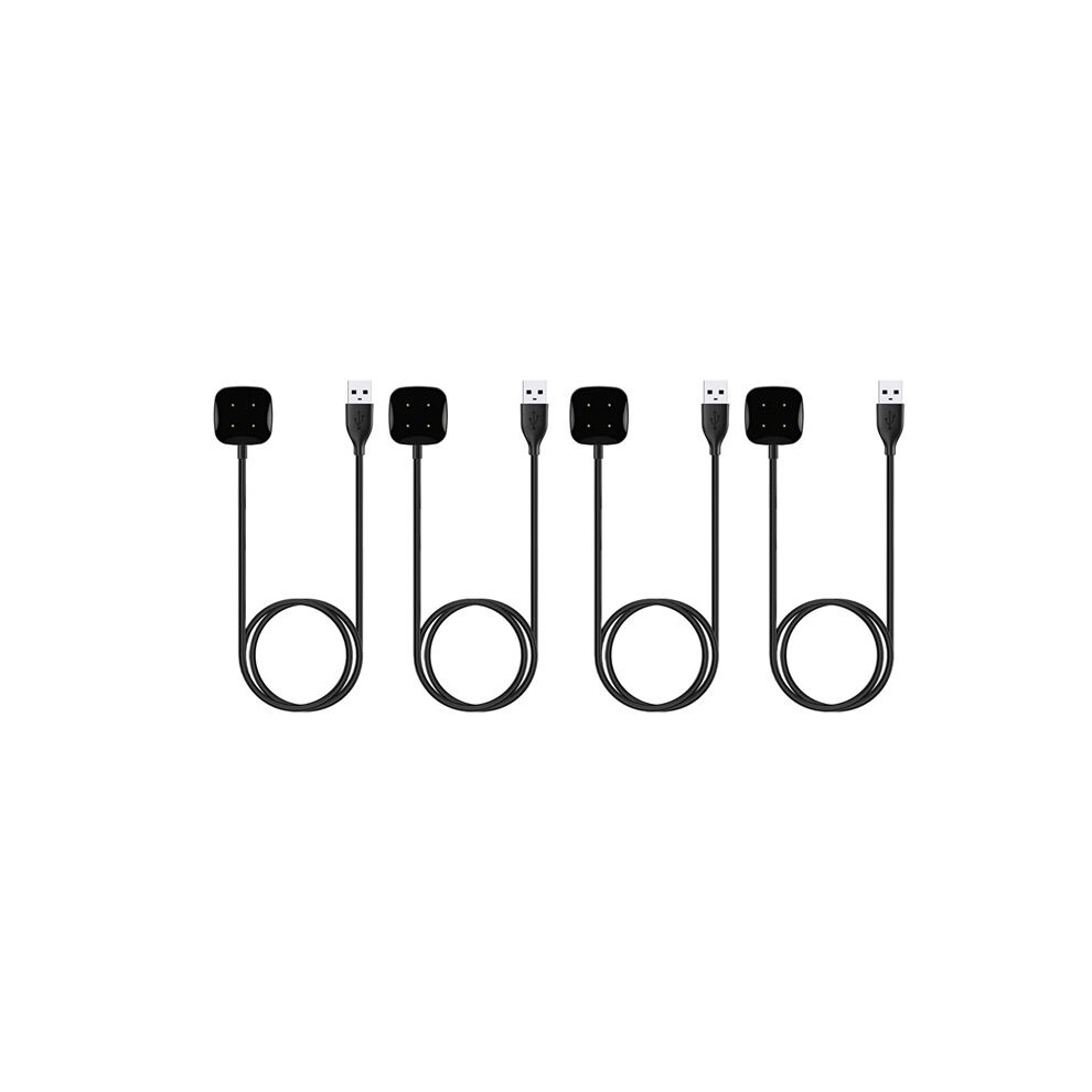 4Pack 3.3 Ft Charger Cable Usb Charging Dock For Sense/Versa 3 Smartwatch 6132555181744