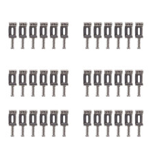 36X Guitar Bridge Saddles Roller Tremolo for Strat Stratocaster Telecaster Electric Guitar Accessories Silver