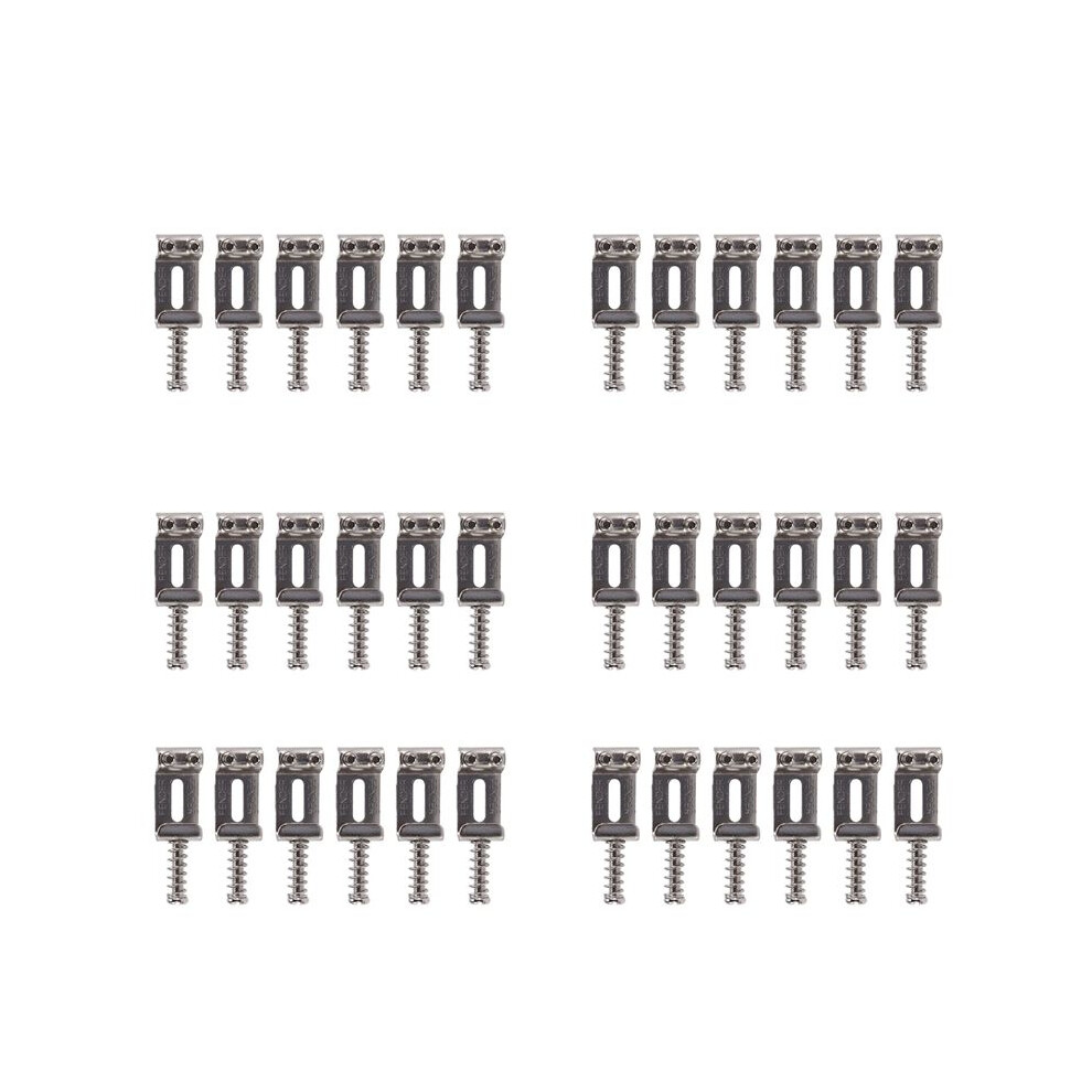 36X Guitar Bridge Saddles Roller Tremolo For Strat Stratocaster Telecaster Electric Guitar Accessories Silver 4712276464498