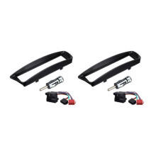 2X Car Radio Fascia Panel Frame 1 Din CD DVD Dash Audio Interior Cover for C1 for Aygo for 107