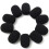 400Pcs Microphone Headset Grill Windshield Sponge Foam Black Mic Cover 30mmx8mm 4