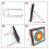 2 Pair Portable Archery Target Bracket Training Targets Boards Frame Target Stand for EVA XPE Archery Target 4