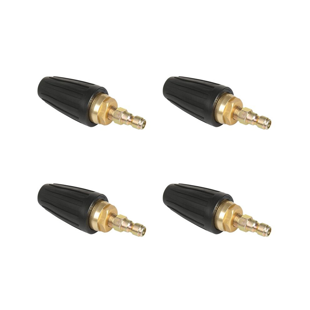 4X Universal Pressure Washer Turbo Nozzle For High Pressure Outlet Fitting Rotary 3.0 Orifice 1/4 Inch Quick-Connect 4714144896363