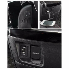 Auto Dual USB 2-Port Handy-Ladegerät für Toyota 4Runner/Prado 120 Serie 2003-2009 Auto 2-Port Schnell-USB-Ladegerät