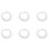 24 Pieces Silver Acoustic Guitar Machine Heads Knobs Guitar String Tuning Peg Tuner(12 for Left + 12 for Right) 3