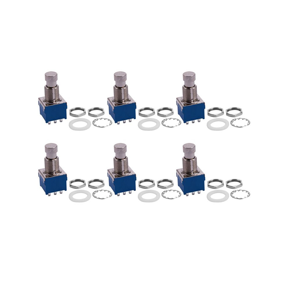 6X Guitar Effects 3Pdt 9-Pin Latching Stomp Pedal Footswitch Foot 6033878590483