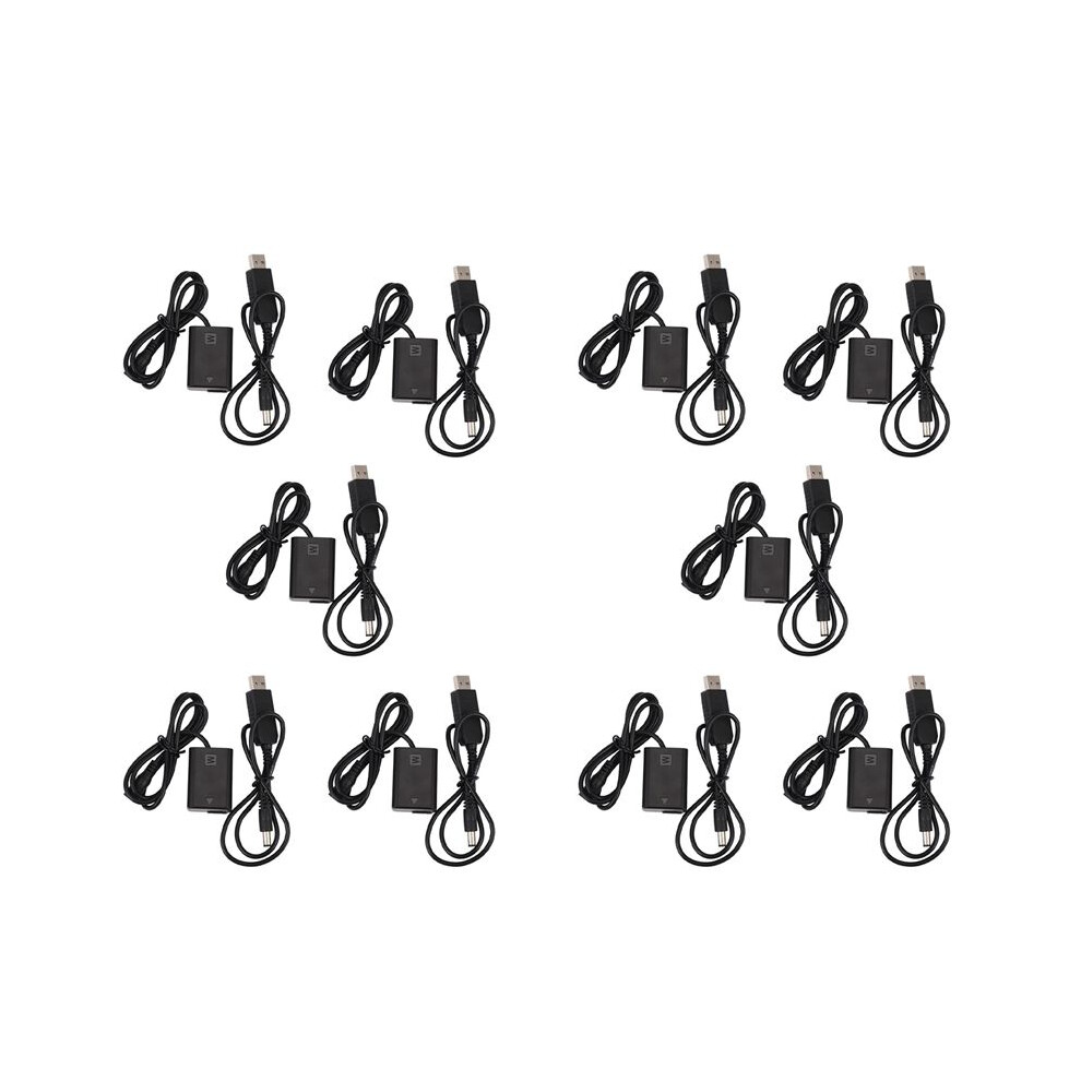 10X Np-Fw50 Dummy Battery W/ Power Bank (5V 2A) Usb Adapter For A7r, A7, A7s, A7s Ii, A5000, A5100, A6000 Black 6033693417262