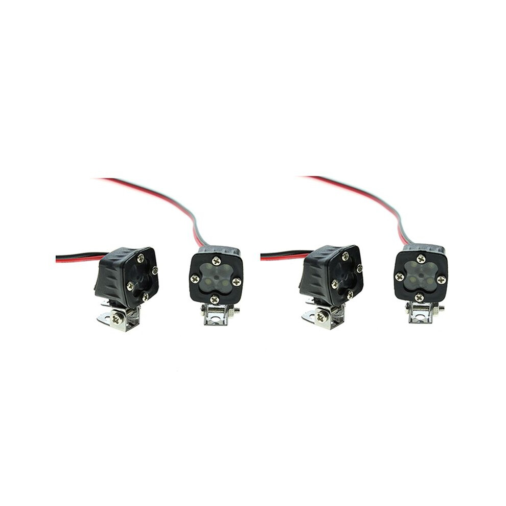 4X Rc Car Led Lights Headlights Spotlight For 1/10 Rc Crawler Axial Trx4 Trx6 Scx10 90046 Wraith Rr10 Mst Redcat 6031600053848