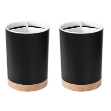 2X  Vork Knief Eetstokje Afvoer Doos Servies Opslag Houder Drie Compartimenten Bestek Plank Keukengerei Caddy B
