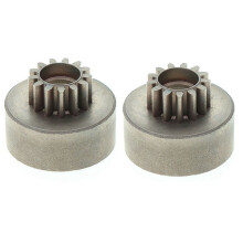 2X RC Car 13T Clutch Bell Pinions Gear Metal for 1:8 RC Car HPI HSP Axial Redcat Himoto Hi Speed