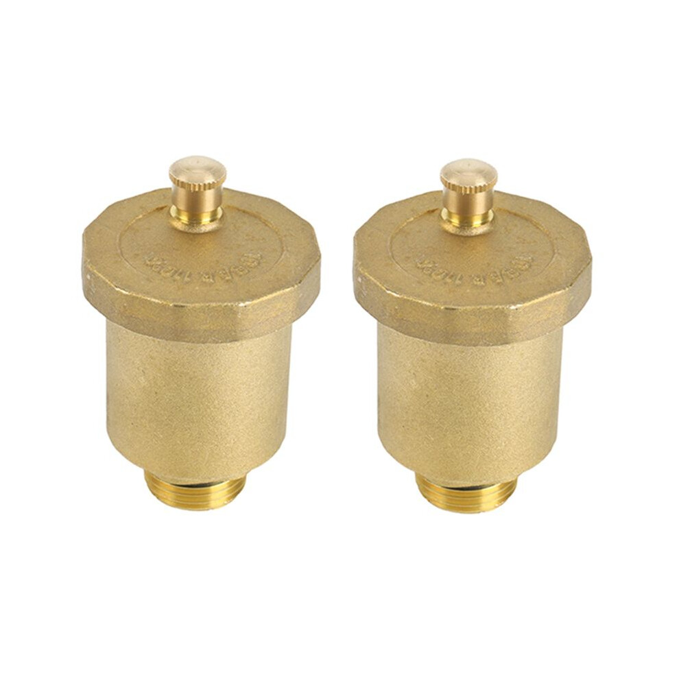 2X Brass Automatic Air Vent Valve 1/2 Inch Male Thread For Solar Water Heater Pressure Relief Valve Tools Air Vent Valve 6134214694107