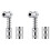 2X Grease Nozzle Adapter Grease Gun- Accessory 90 Degree Grease Coupler Adapter with Sleeve 3 Jaw Angle Grease Tool 1