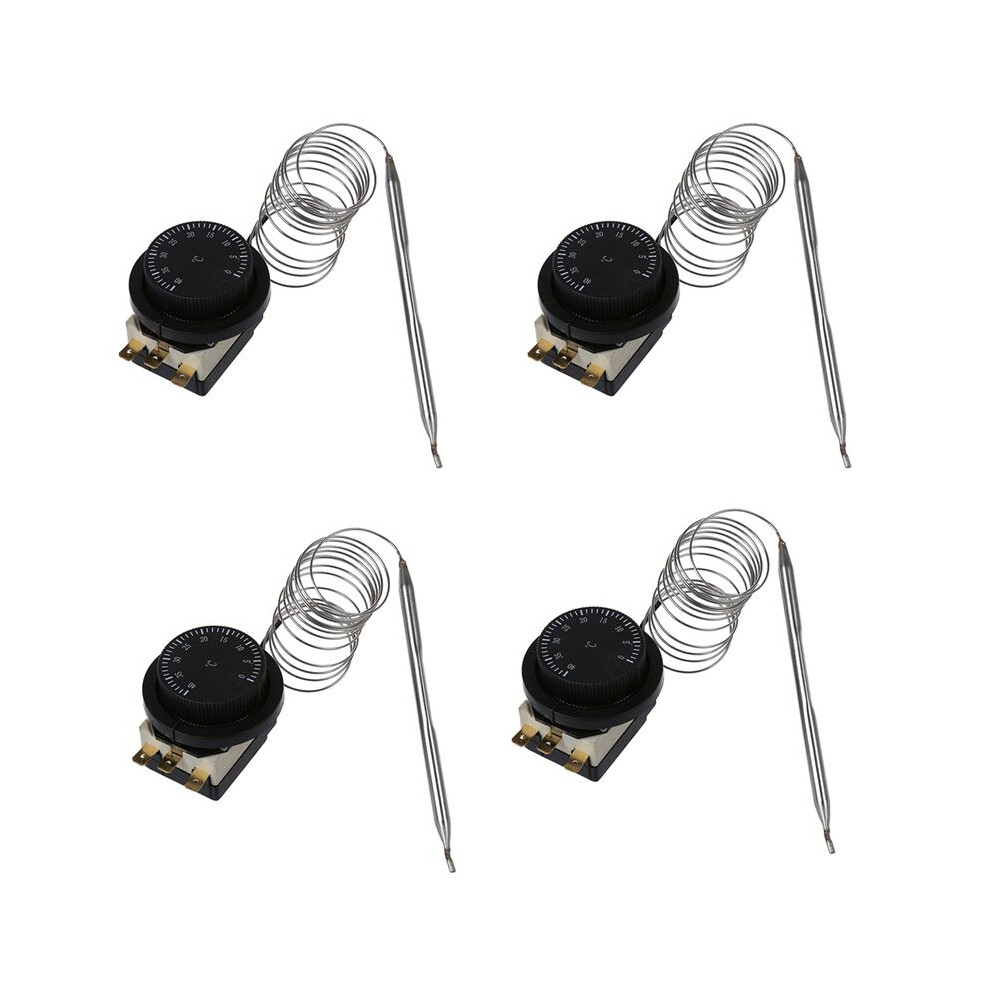 4X 1Nc 1No Ac 250V/380V 16A 0-40C Temperature Control Capillary Thermostat 4711822158577