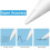 20 Pack Replacement Tip for  Pencil Nibs for  Pencil 1St & 2Nd Generation (White) 3