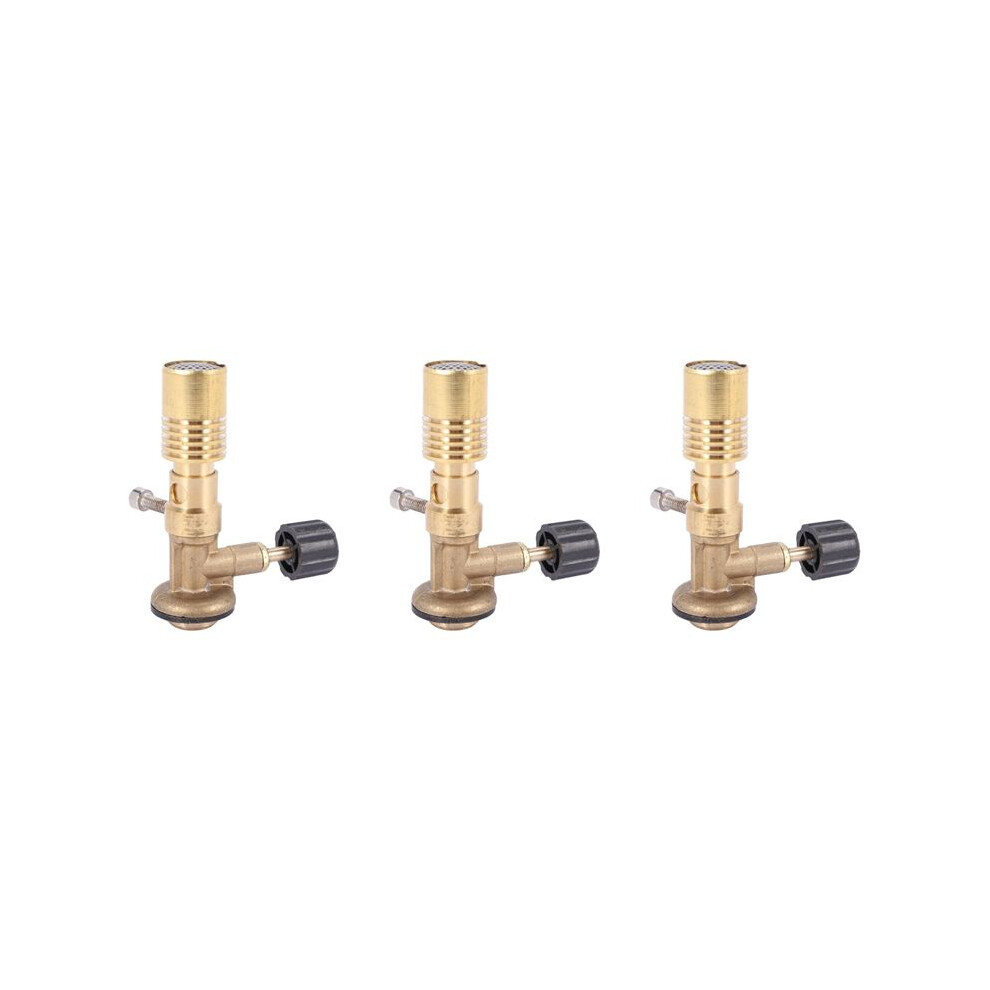 3X High Temperature Brass Gas Turbo Torch Propane Weld Plumbing Portable Bunsen Burner Gas Burner Heating Furnace 6133387876884