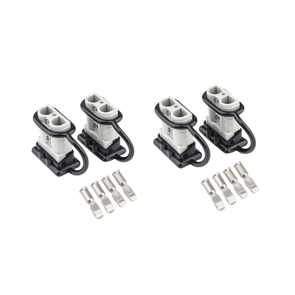 4X 50A 1/0 Awg Battery Connection Harness Plug Connector Winch Plug Quick Disconnect For Ups Battery Pack 4712433327352
