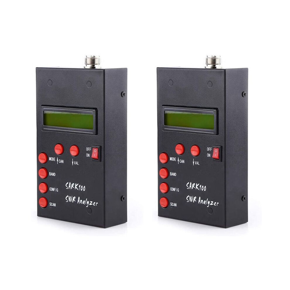 2X Sark100 Antenna Analyzer Meter 1-60Mhz Shortwave Swr Antenna Analyzer With 1.0 To 9.99 Swr Usable Measurement Range 4713265093187
