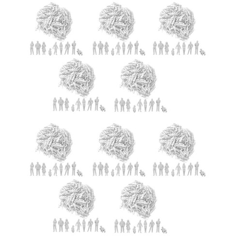 1:50 White Figures Architectural Model Human Scale HO Model Plastic Peoples,20 Pieces