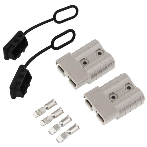 4X 50A 1/0 AWG Battery Connection Harness Plug Connector Winch Plug Quick Disconnect for UPS Battery Pack 1