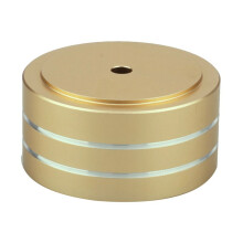 12Pcs 40X20mm Aluminum HIFI AMP Speaker Isolation Stand Turntable DAC Feet Pad (Gold)