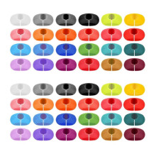 52Pcs Wine Glass Charms Tags, Plastic Wine Glass Drink Markers for Bar Party Martinis Cocktail