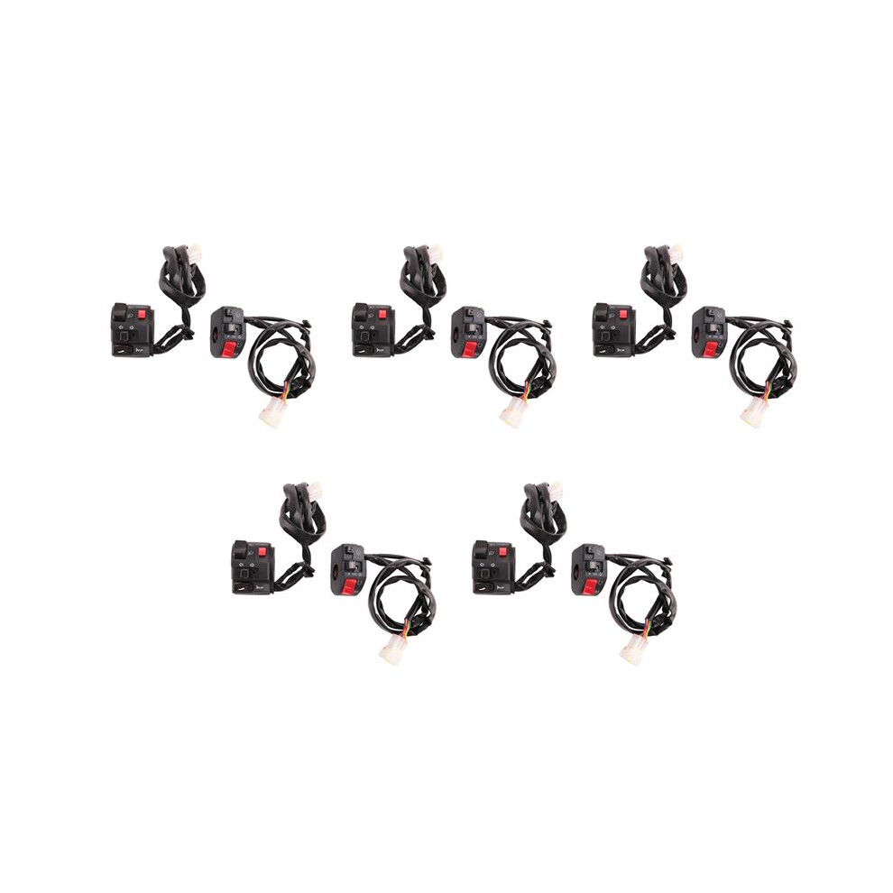 10X 7/8 Inch 22Mm Atv Motorcycle Handlebar Control Switches Left Right For Horn Button Turn Signal Fog Light 6032665473824