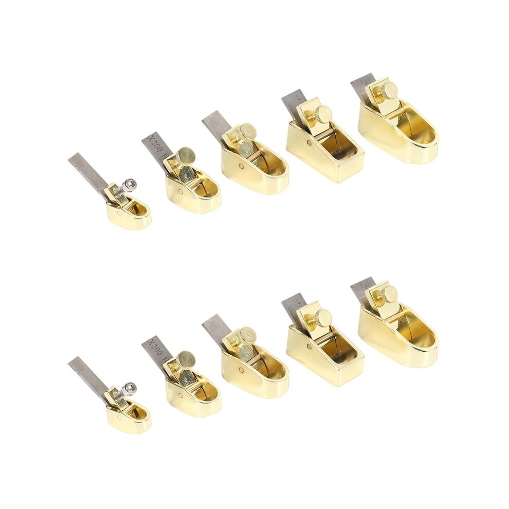 10 Piece Woodworking Plane Cutter Set Curved Sole Metal Copper Luthier Tool Violin Viola Cello Wooden Instrument 6033768626711