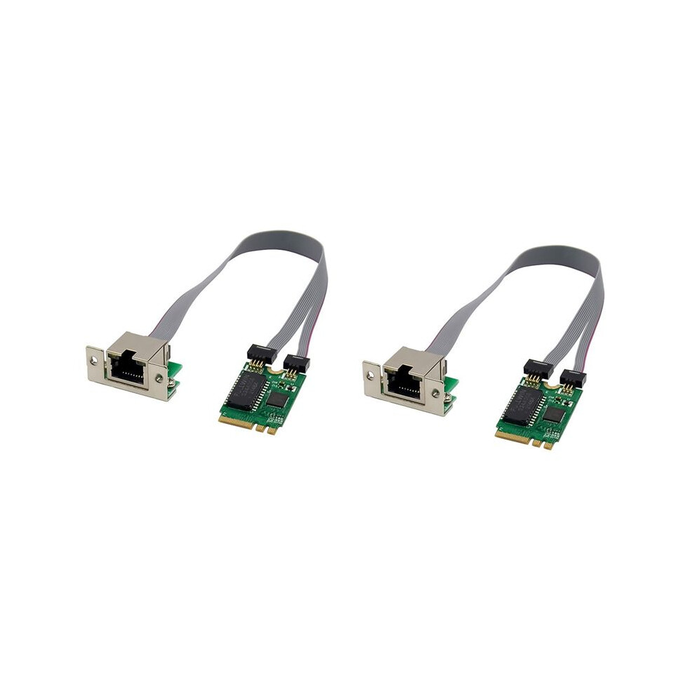 2X Pcie Network Card M.2 A+E To Rtl8111f Gigabit Ethernet Card Single Port Rj45 Ethernet Network Card 4713473483893